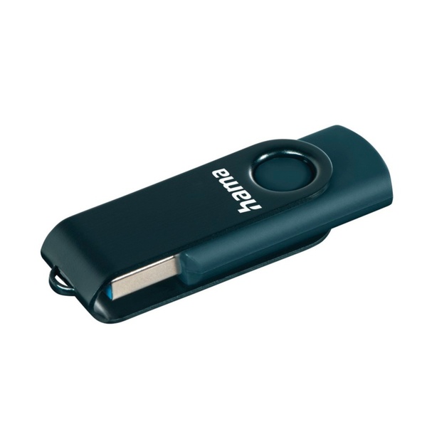 Bild 1 von Hama USB-Stick "Rotate", USB 3.0, 128GB, 90MB/s, Petrolblau
