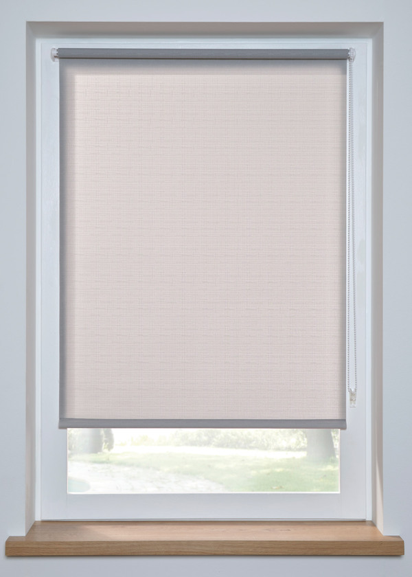 Bild 1 von Sichtschutzrollo in Leinen Optik, 1 (H/B: 150/45 cm), Grau