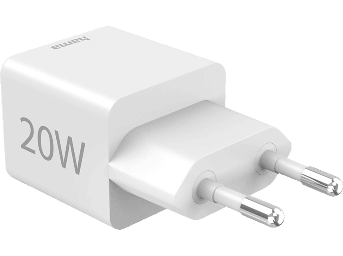 Bild 1 von HAMA USB-C Mini-Ladegerät Universal, Weiß, Weiß
