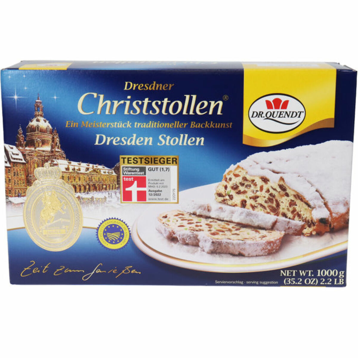 Bild 1 von Dr. Quendt Christstollen (1 kg)
