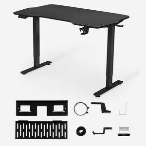 FlexiSpot Höhenverstellbarer Gaming-Tisch GT3, Schwarz