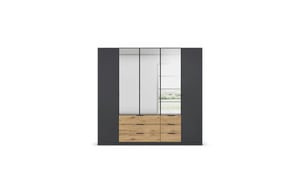 Drehtürenschrank  Davoa ¦ schwarz ¦ Maße (cm): B: 226 H: 210 Schränke > Kleiderschränke > Drehtürenschränke - Sconto