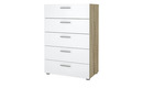 Bild 1 von Kommode  Pelileo ¦ weiß ¦ Maße (cm): B: 70 H: 102 T: 40,3 Kommoden & Sideboards > Kommoden - Sconto