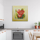 Bild 1 von Leinwandbild Red Tulips Flowers