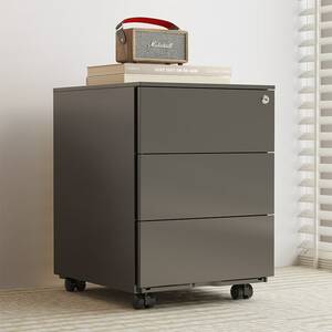 FlexiSpot Büro-Rollcontainer mit Schublade unter Schreibtisch RC2, Schwarz