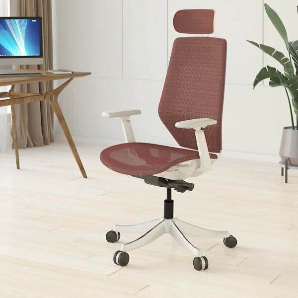 Bild 1 von FLEXISPOT BS11Pro Bürostuhl Computerstuhl mit Armlehne bequemer Schreibtischstuhl Chefsessel Chefsessel Zuhause Büro höhenverstellbarer Stuhl, Rot
