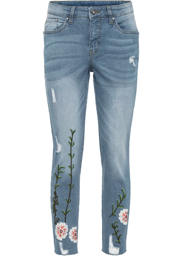 Bild 1 von Skinny Jeans, Mid Waist, Stretch, 38, Blau