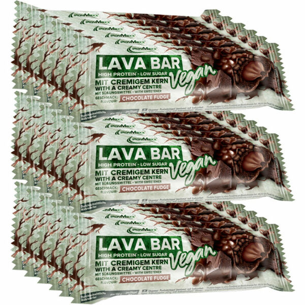 Bild 1 von IronMaxx Vegan Lava Bar - Chocolate Brownie, 18er Pack