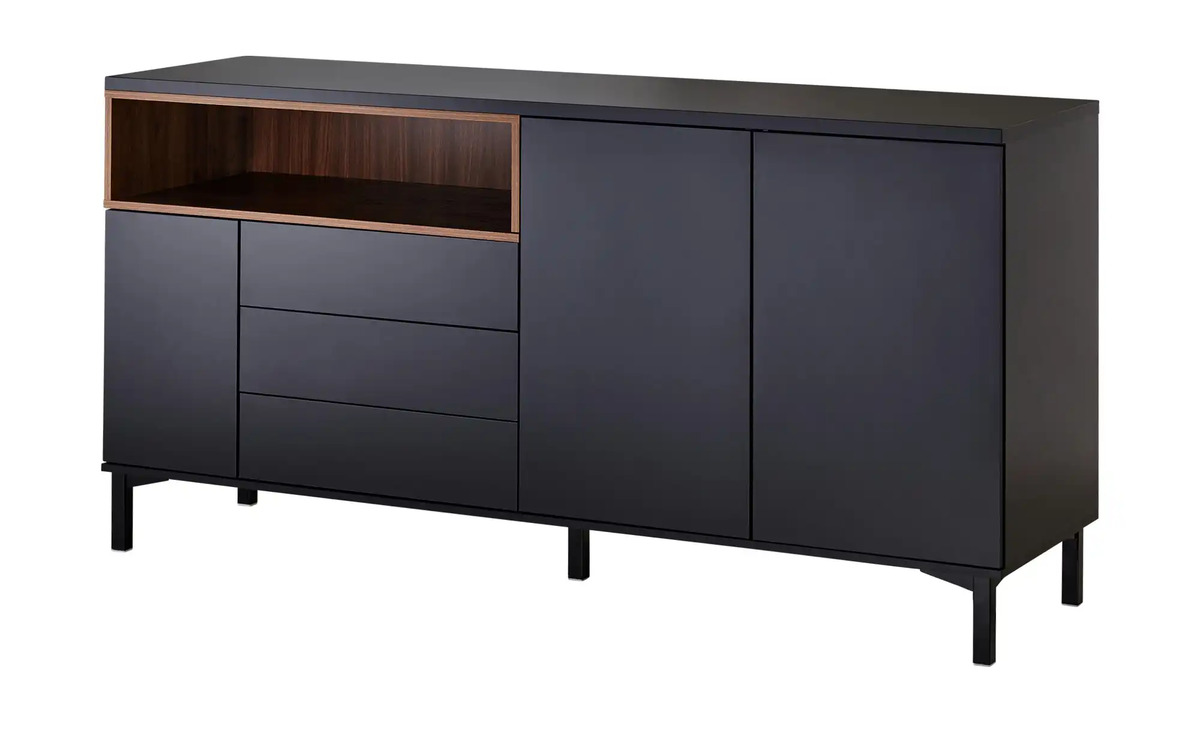 Bild 1 von Sideboard  Cani ¦ schwarz ¦ Maße (cm): B: 175,7 H: 89,8 T: 48 Kommoden & Sideboards > Kommoden - Sconto