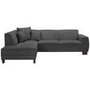 Bild 1 von Max Winzer Ecksofa, Dunkelgrau, Textil, Buche, 4-Sitzer, Ottomane links, L-Form, 214x76x188 cm, Goldenes M, Made in Europe, Rücken echt, Wohnzimmer, Sofas & Couches, Wohnlandschaften, Ecksofas