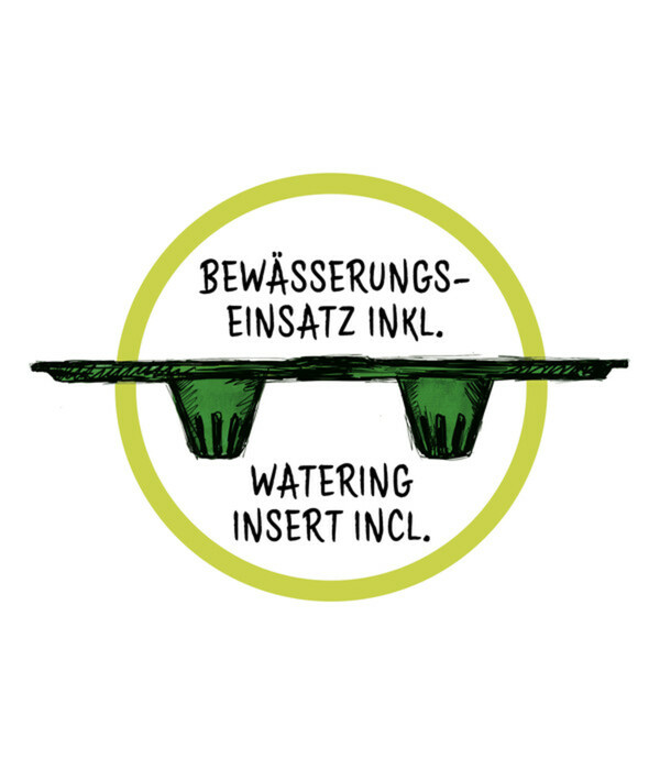 Bild 3 von Scheurich Kunststoff-Topf Groove+, rund, ca. Ø28,5/H26 cm