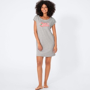 Damen-Nachthemd in Melange-Optik, Light-gray