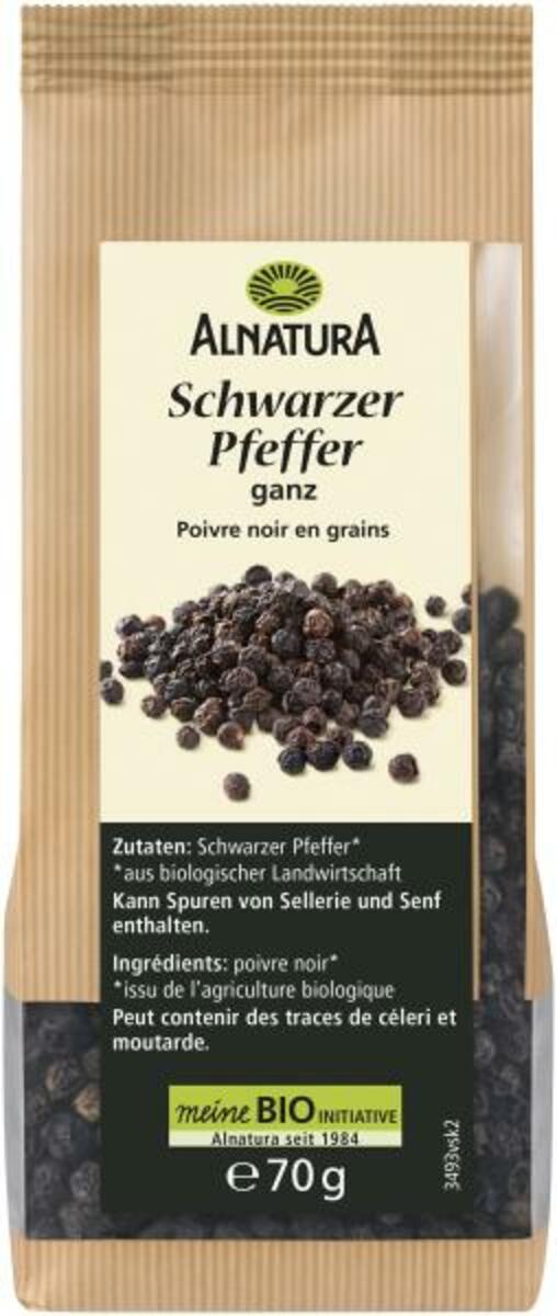Bild 1 von Alnatura Schwarzer Pfeffer ganz