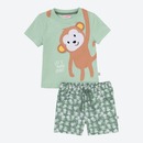 Bild 1 von Baby-Jungen-Set mit Affen-Muster, 2-teilig, Light-green