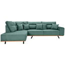 Bild 1 von Max Winzer Ecksofa, Petrol, Textil, 3-Sitzer, Füllung: Schaumstoff, Ottomane links, L-Form, 295x217 cm, Goldenes M, Made in Europe, Rücken echt, Wohnzimmer, Sofas & Couches, Wohnlandschaften, Eckso