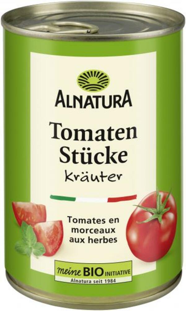 Bild 1 von Alnatura Tomatenstücke Kräuter in der Dose