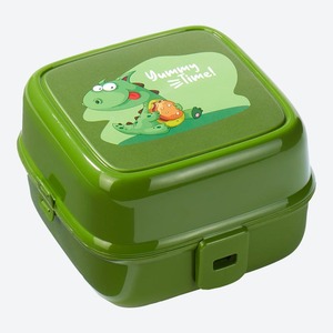 Lunch-Box mit 4 Fächern, verschiedene Designs, Green