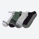 Bild 1 von Herren-Sneaker-Socken mit Kontrast-Design, 4er-Pack, Gray