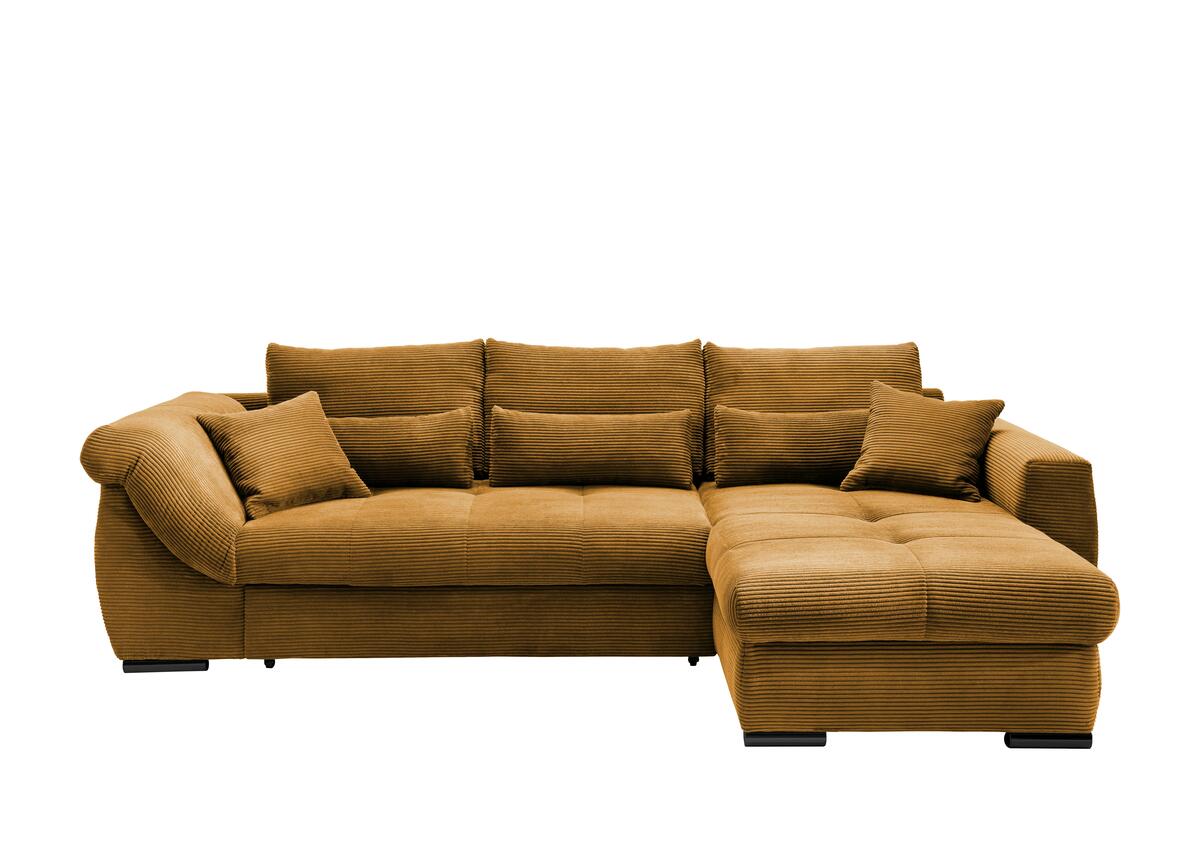 Bild 1 von Wohnlandschaft Frederico Goldfarben Cord, Goldfarben