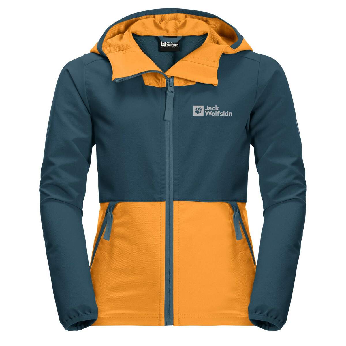 Bild 1 von Jack Wolfskin TURBULENCE B Kinder Softshelljacke ORANGE POP