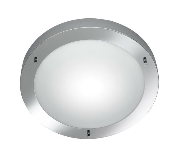 Bild 1 von Badezimmer-Deckenleuchte Condus in Weiß/Chrom max. 60 W Deckenlampe, Weiß, Chromfarben