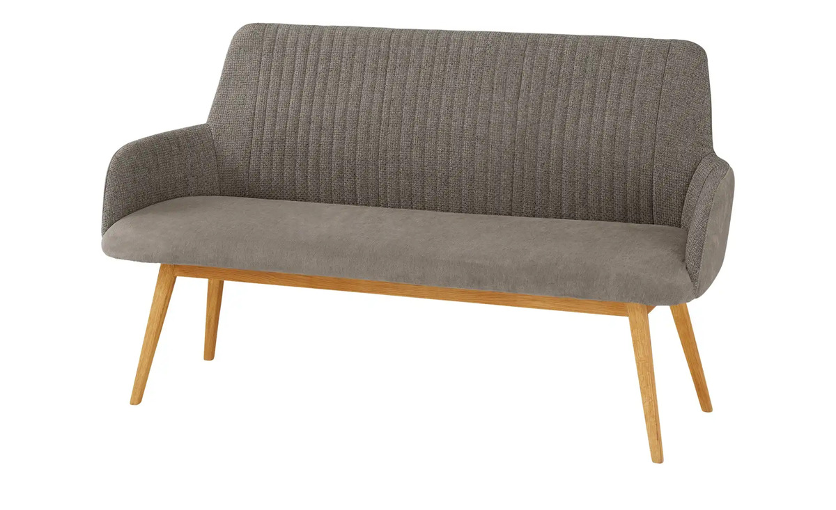 Bild 1 von Woodford Polsterbank  mit Kombi-Bezug Menda Cappuccino Wildeiche, geölt