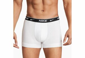 NIKE Underwear Boxer TRUNK 3PK (Packung, 3-St., 3er-Pack) aus Baumwoll-Stretch, Weiß