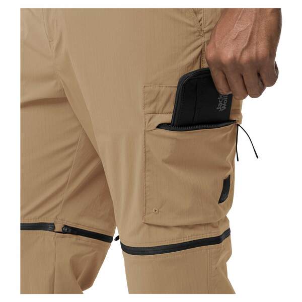 Bild 4 von Jack Wolfskin WANDERTHIRST ZIP PANTS M Herren Freizeithose SAND STORM