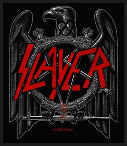 Slayer Patch - Black Eagle - schwarz/grau/rot  - Lizenziertes Merchandise!