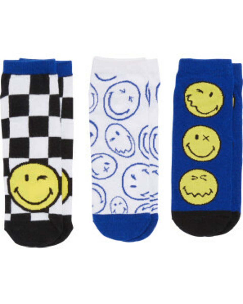 Bild 1 von Smiley World Sneakersocken
       
      3er-Pack
     
      schwarz