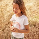 Bild 1 von Mädchen-T-Shirt mit Apfel-Motiv, White
