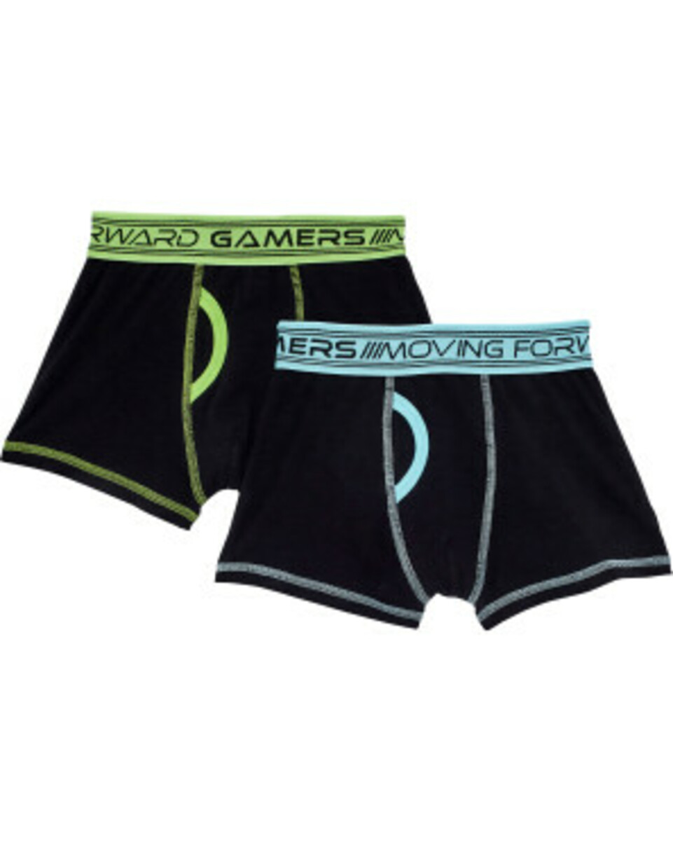 Bild 1 von Retro Boxershorts
       
      2er-Pack, Y.F.K.
     
      schwarz