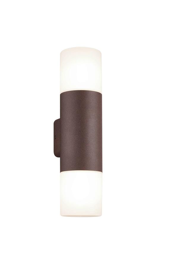 Bild 1 von Außenwandleuchte Hoosic in Rostfarben max. 28 Watt Wandlampe, Weiß