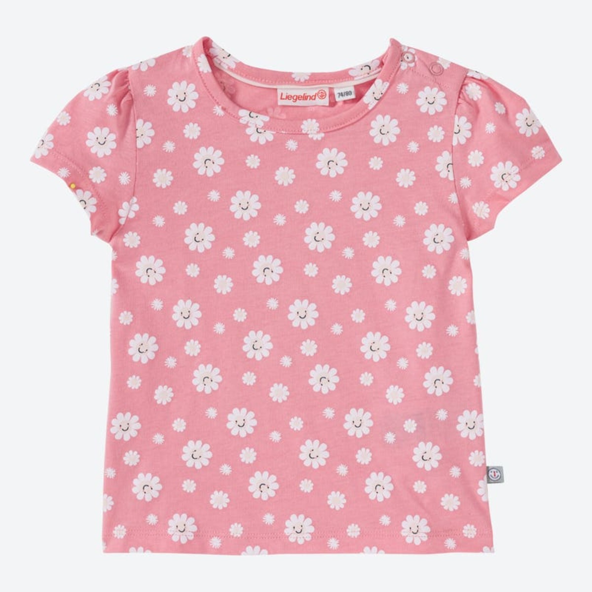 Bild 1 von Baby-Mädchen-T-Shirt mit Blumenmuster, Rose