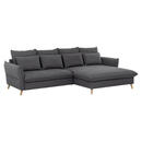 Bild 1 von Livetastic Eckschlafsofa, Grau, Textil, Buche, vollmassiv, Uni, 4-Sitzer, Füllung: Schaumstoffflocken,Schaumstoffflocken, 274x170 cm, Stoffauswahl, seitenverkehrt erhältlich, Schlafen auf Sitzhöhe