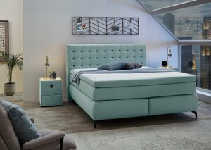 Jockenhöfer Gruppe Boxspringbett Jessica, mit Topper, Grün