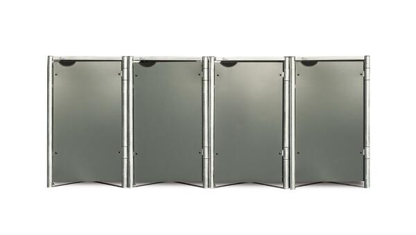 Bild 1 von Mülltonnenbox Hide 4-Fach Grau, Grau