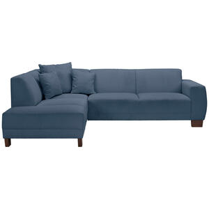 Max Winzer Ecksofa, Blau, Textil, Buche, 4-Sitzer, Ottomane links, L-Form, 214x76x188 cm, Goldenes M, Made in Europe, Rücken echt, Wohnzimmer, Sofas & Couches, Wohnlandschaften, Ecksofas