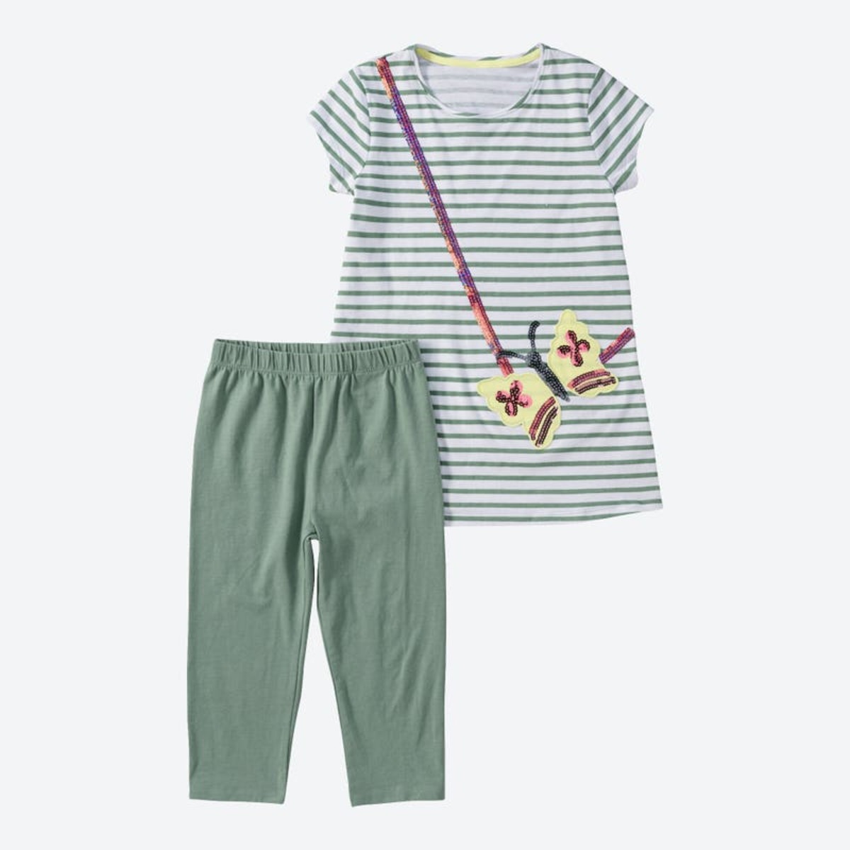 Bild 1 von Mädchen-Set mit Pailletten-Verzierung, 2-teilig, Green