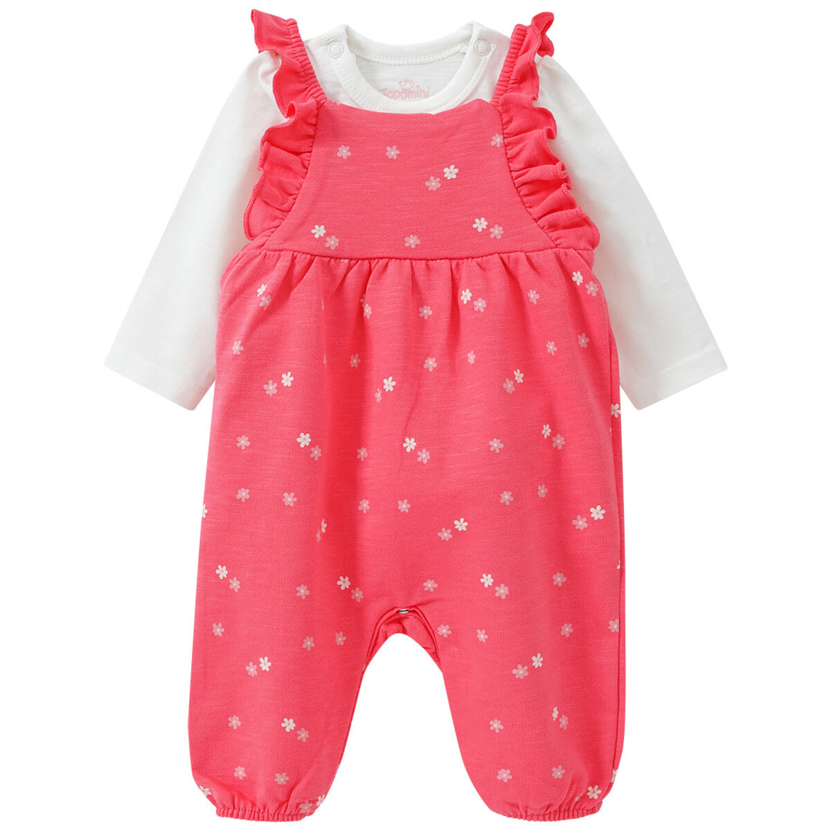 Bild 1 von Newborn Strampler und Langarmshirt im Set PINK / WEISS