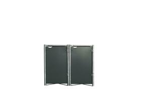 Mülltonnenbox Hide Grau, Grau