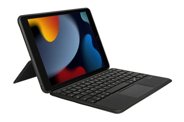 Bild 1 von Bluetooth Tablet Tastatur Hülle - Apple iPad 10.2 Zoll (2019/2020/2021) - Dunkelgrau (63948)