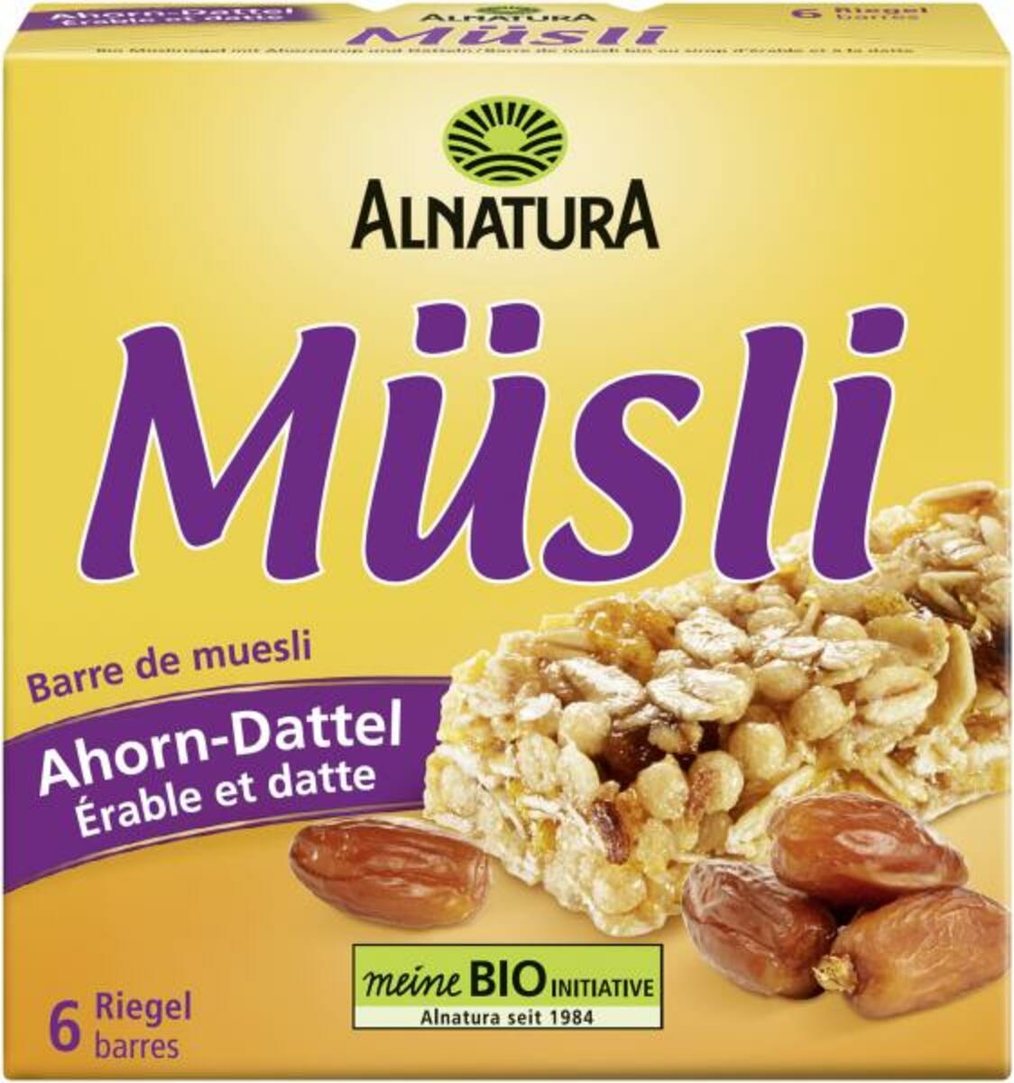 Bild 1 von Alnatura Müsli Riegel Ahorn Dattel 6er Pack