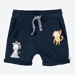 Baby-Jungen-Shorts mit Tiermotiven, Dark-blue