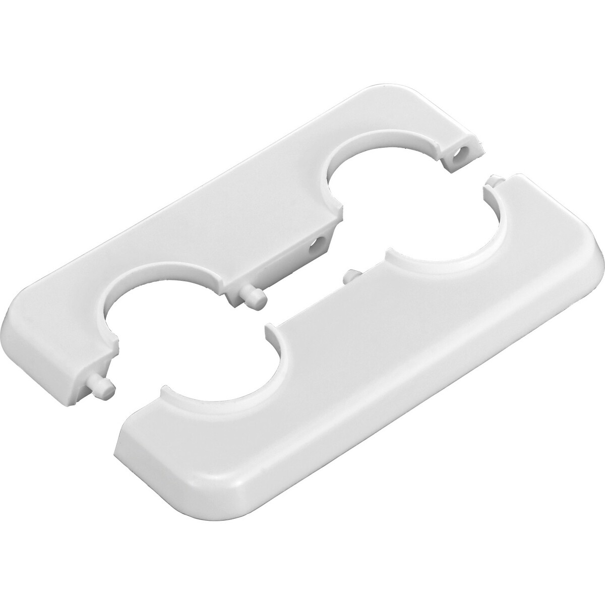 Bild 1 von LUX Klapprosette Doppelt Weiß 22 mm