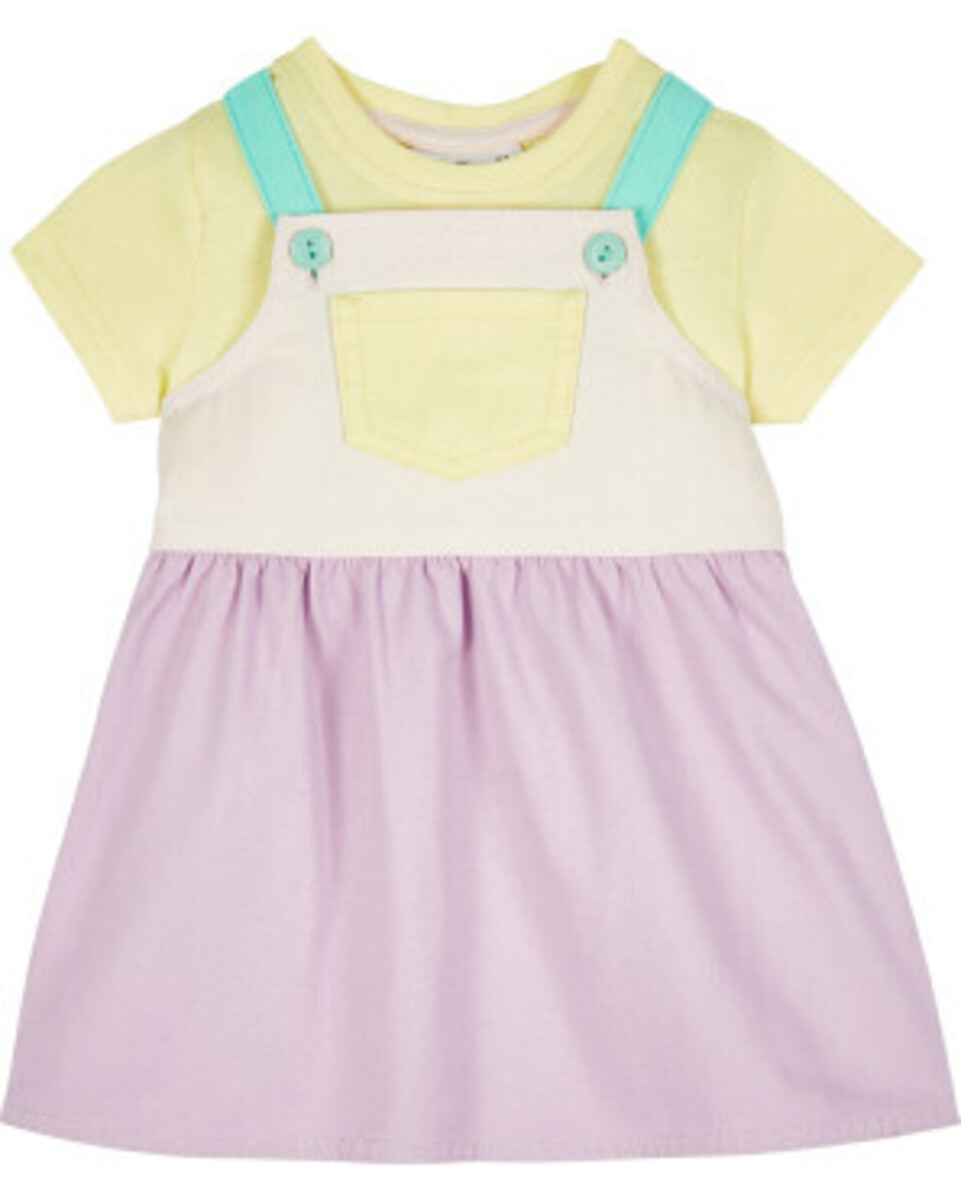 Bild 1 von Latzkleid + T-Shirt Colour-Blocking
       
      Ergee, 2-tlg. Set
     
      helllila