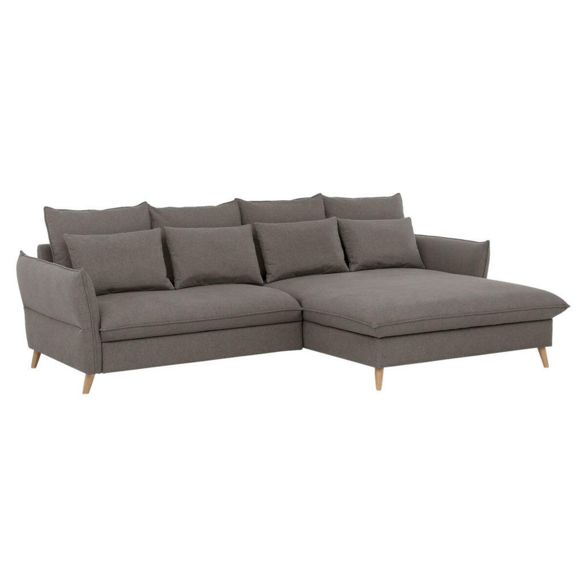 Bild 1 von Livetastic Eckschlafsofa, Hellbraun, Textil, Buche, vollmassiv, Uni, 4-Sitzer, Füllung: Schaumstoffflocken,Schaumstoffflocken, 274x170 cm, Stoffauswahl, seitenverkehrt erhältlich, Schlafen auf Sitz