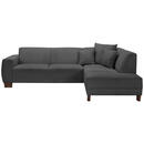 Bild 1 von Max Winzer Ecksofa, Dunkelgrau, Textil, Buche, 4-Sitzer, Ottomane rechts, L-Form, 214x76x188 cm, Goldenes M, Made in Europe, Rücken echt, Wohnzimmer, Sofas & Couches, Wohnlandschaften