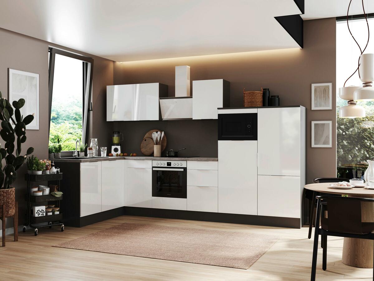 Bild 1 von ECKKÜCHE ELISABETH, Grau, Weiß Hochglanz