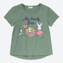 Bild 1 von Mädchen-T-Shirt mit Haustier-Frontaufdruck, Green